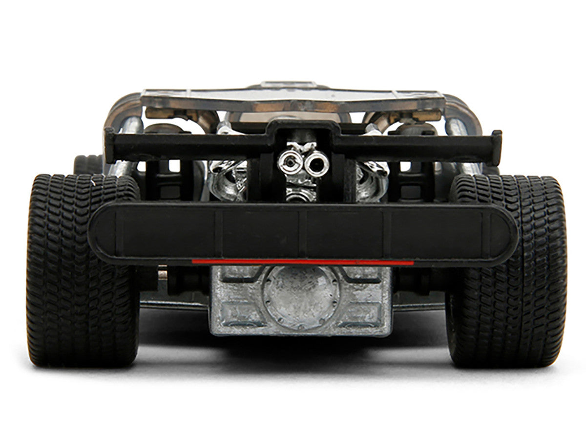 Flip Car Raw Metal "Fast & Furious 6" (2013) Movie "25 Years of Fast & Furious" Series 1/32 Diecast Model Car by Jada