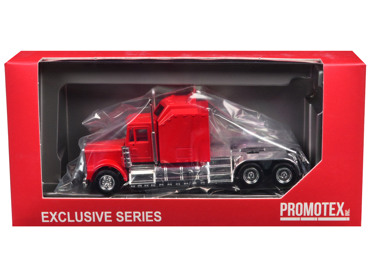 Kenworth W900 with Extra Large Sleeper Red 1/87 (HO) Plastic Model by Promotex