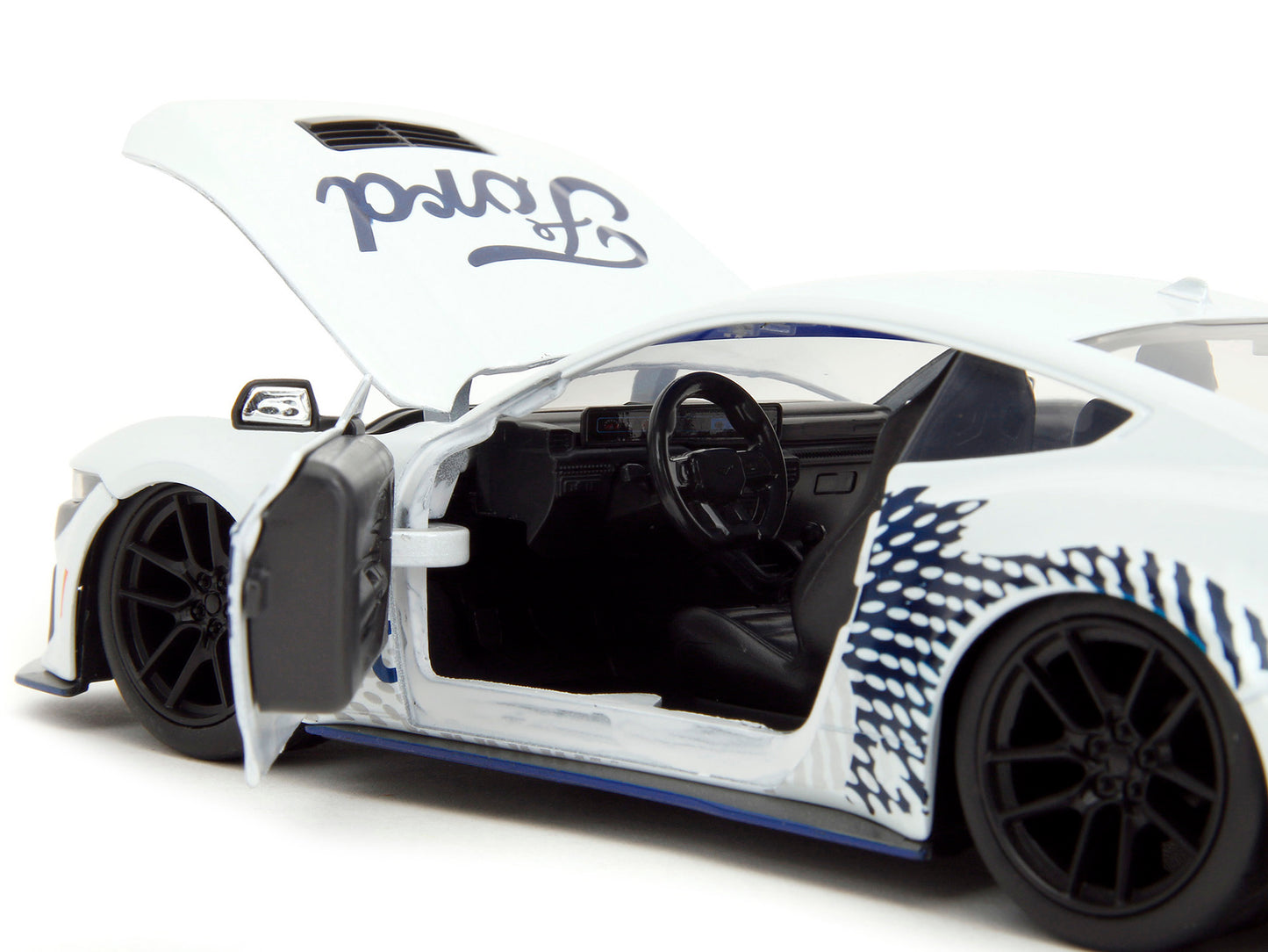 2024 Ford Mustang Dark Horse White with "Mustang Graphics" "Bigtime Muscle" Series 1/24 Diecast Model Car by Jada <h2>2024 Jada</h2> <p>High-quality perfect for collectors and enthusiasts. Features de