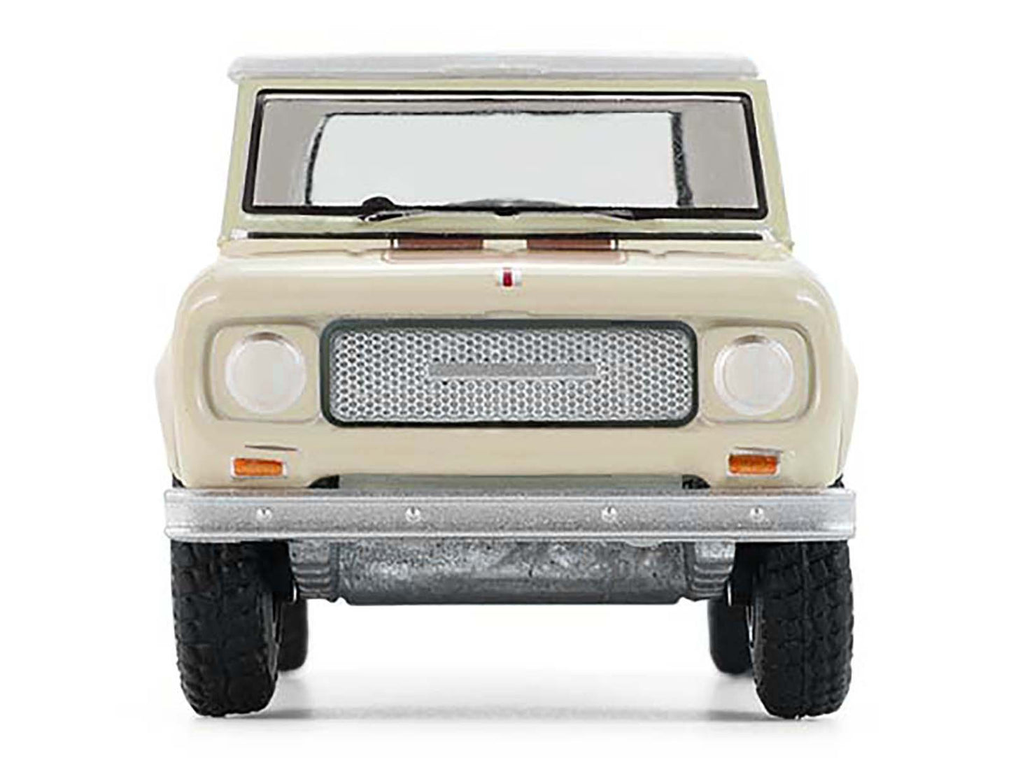 GreenLight 1967 International Scout 800 Sportop Cream with Brown Stripes and White Top "All Terrain" Series 17 1/64 Diecast Model Car by <h2>1967 Greenlight</h2> <p>High-quality perfect for collectors