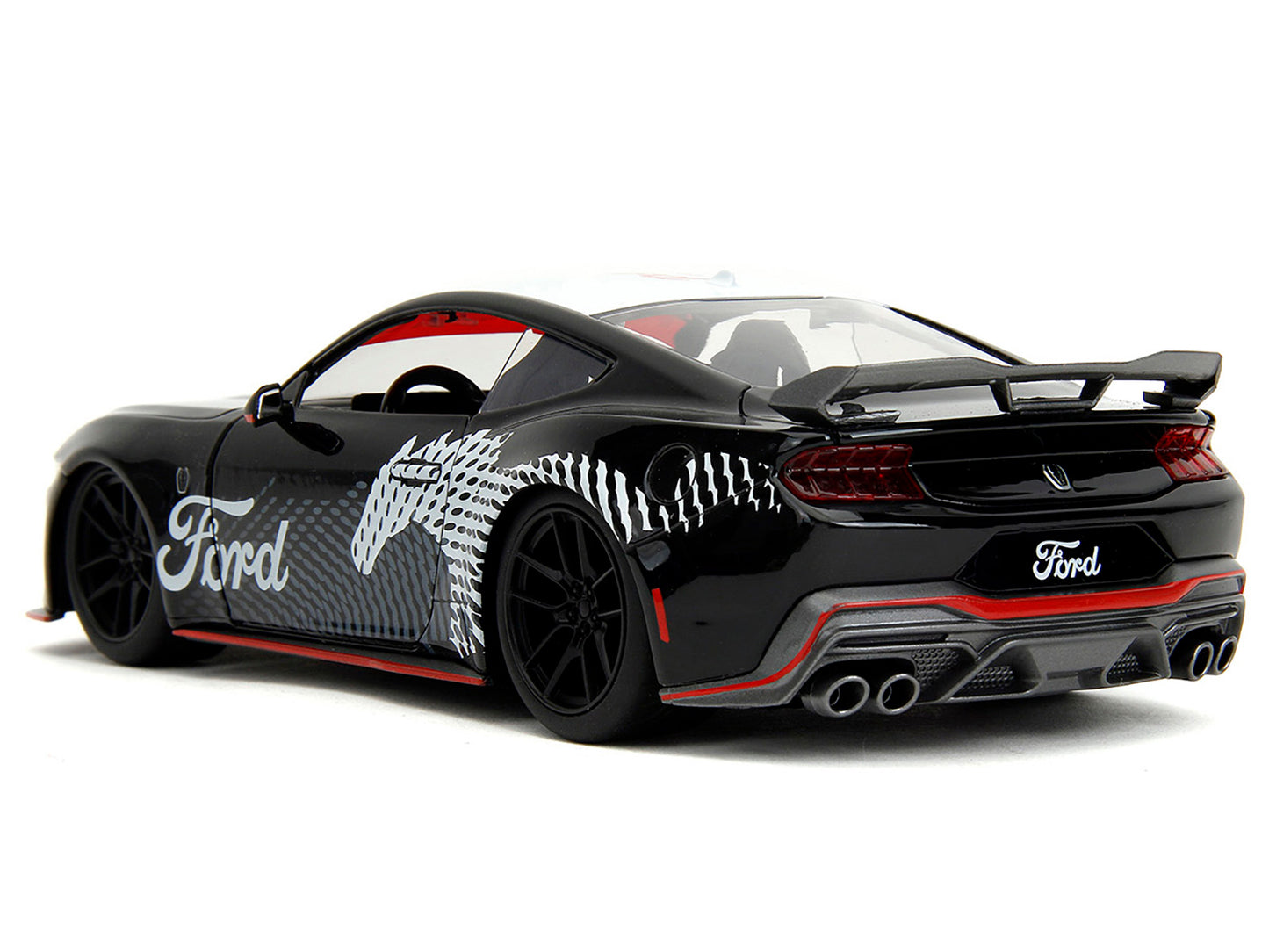 2024 Ford Mustang Dark Horse Black with White Top and "Mustang Graphics" "Bigtime Muscle" Series 1/24 Diecast Model Car by Jada <h2>2024 Jada</h2> <p>High-quality perfect for collectors enthusiasts. F