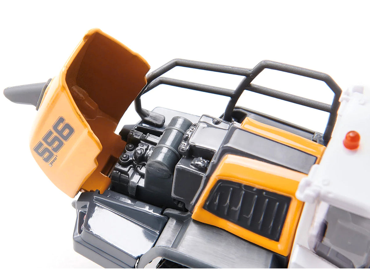 Liebherr L556 Wheel Loader Yellow with White Cabin 1/50 Diecast by Siku