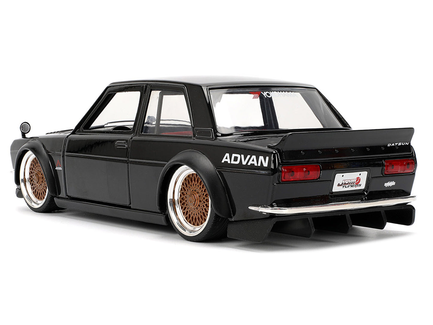 1973 Datsun 510 Black with Gold Wheels "JDM Tuners" Series 1/24 Diecast Model Car by Jada <h2>1973 Jada</h2> <p>High-quality perfect for collectors and enthusiasts. Features detailed interior exterior