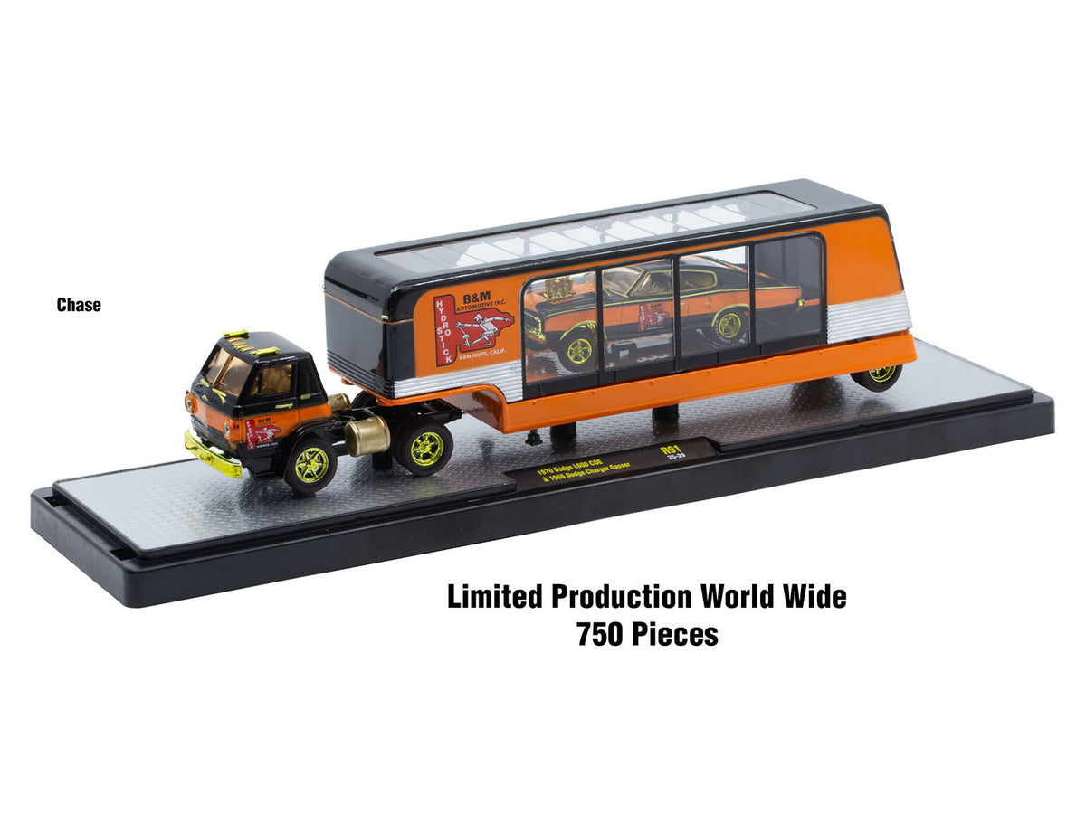 Auto Haulers Set of 3 Trucks Release 91 1/64 Diecast Model Cars by M2 Machines
