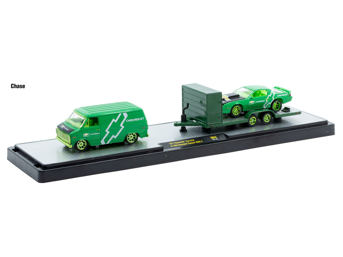 Auto Haulers Set of 3 Trucks Release 94 1/64 Diecast Models by M2 Machines - M2