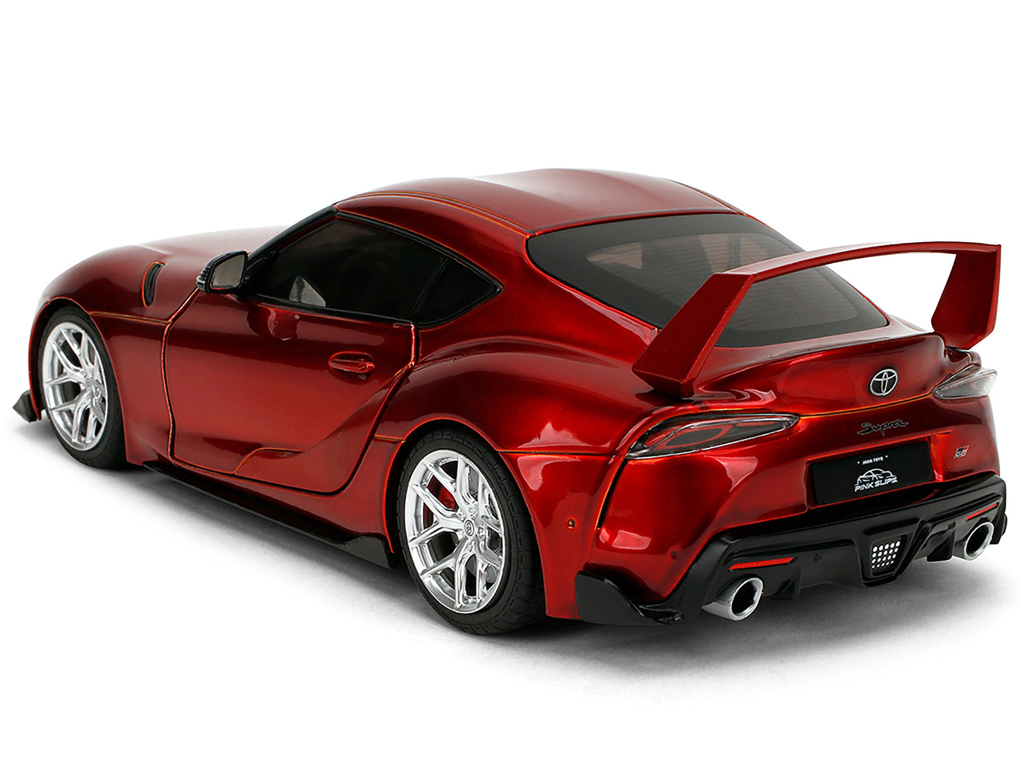 Toyota GR Supra Red Metallic "Pink Slips" Series 1/18 Diecast Model Car by Jada <h2>Toyota Jada</h2> <p>High-quality perfect for collectors and enthusiasts. Features detailed interior exterior craftsm