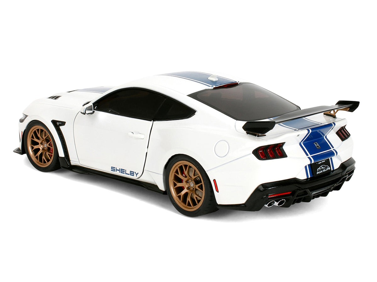 Ford Mustang Shelby Super Snake White Metallic 1/18 Diecast Model Car - Jada