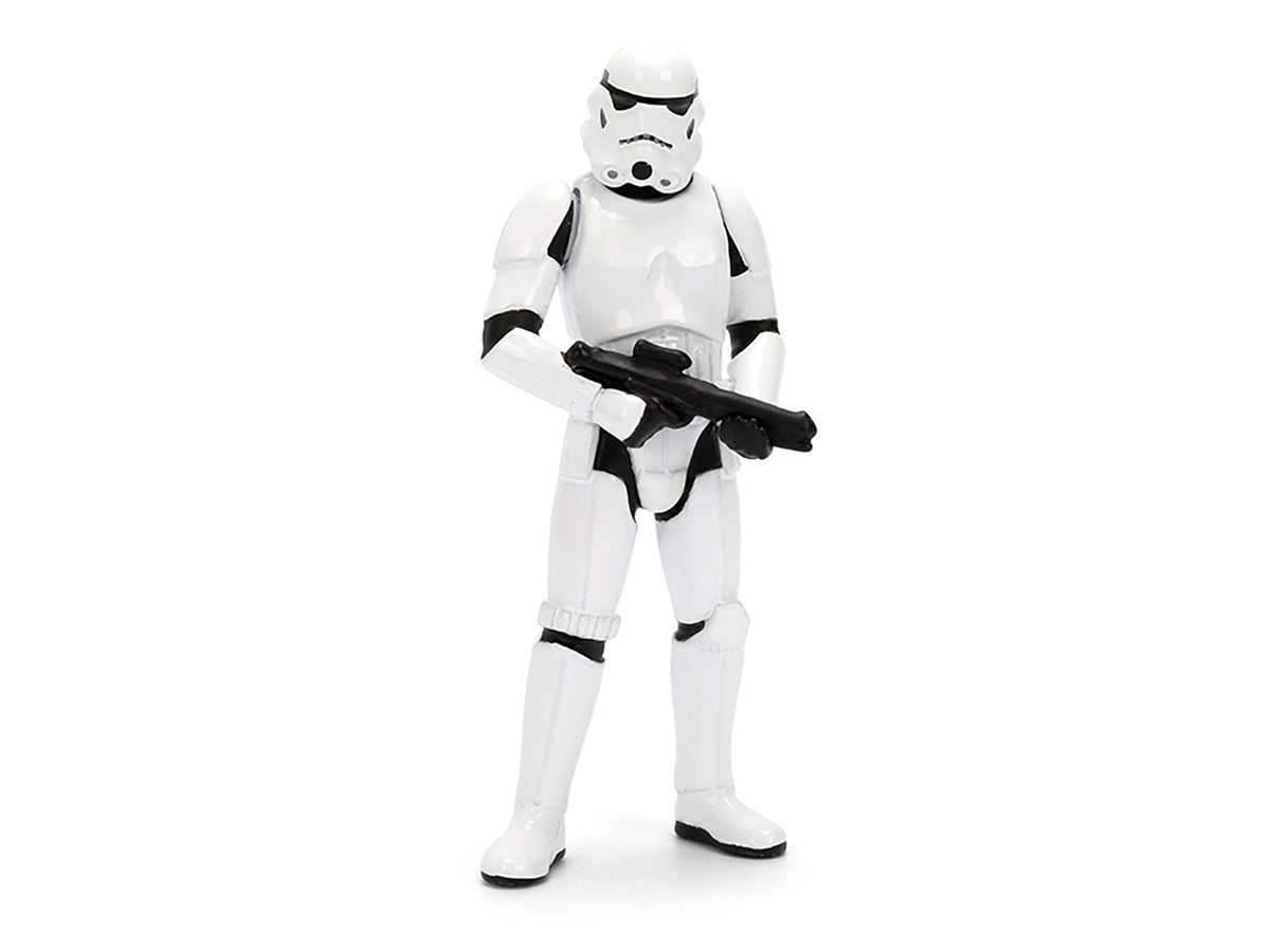 2021 Dodge Charger SRT Hellcat White with Graphics and Stormtrooper Figure "Star Wars" Franchise "Hollywood Rides" Series 1/24 Diecast Model Car by Jada