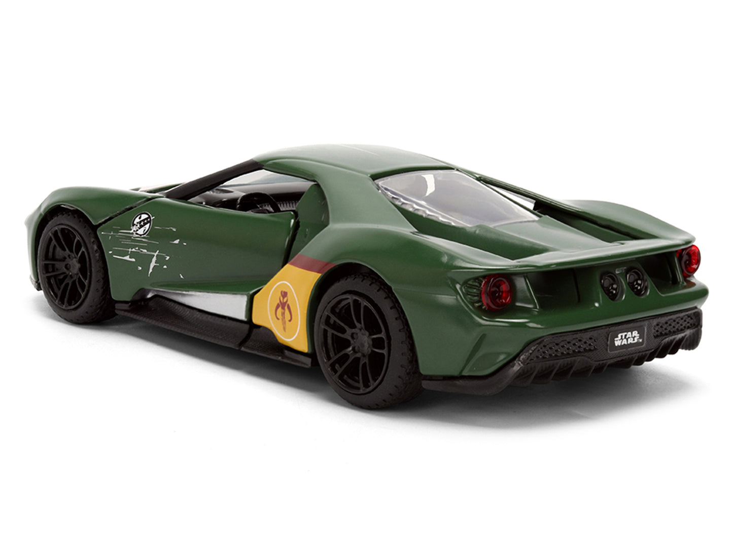 2017 Ford GT "Boba Fett" Livery Dark Green with Graphics "Star Wars" Franchise "Hollywood Rides" Series 1/32 Diecast Model Car by Jada <h2>2017 Jada</h2> <p>High-quality perfect for collectors and ent