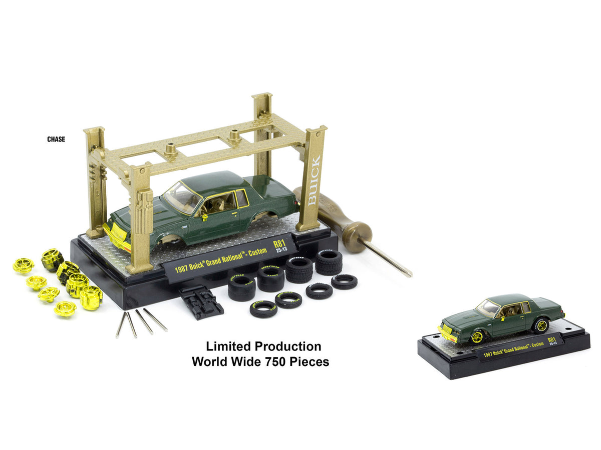 Model Kit 3 piece Car Set Release 81 1/64 Diecast Model Cars by M2 Machines - M2