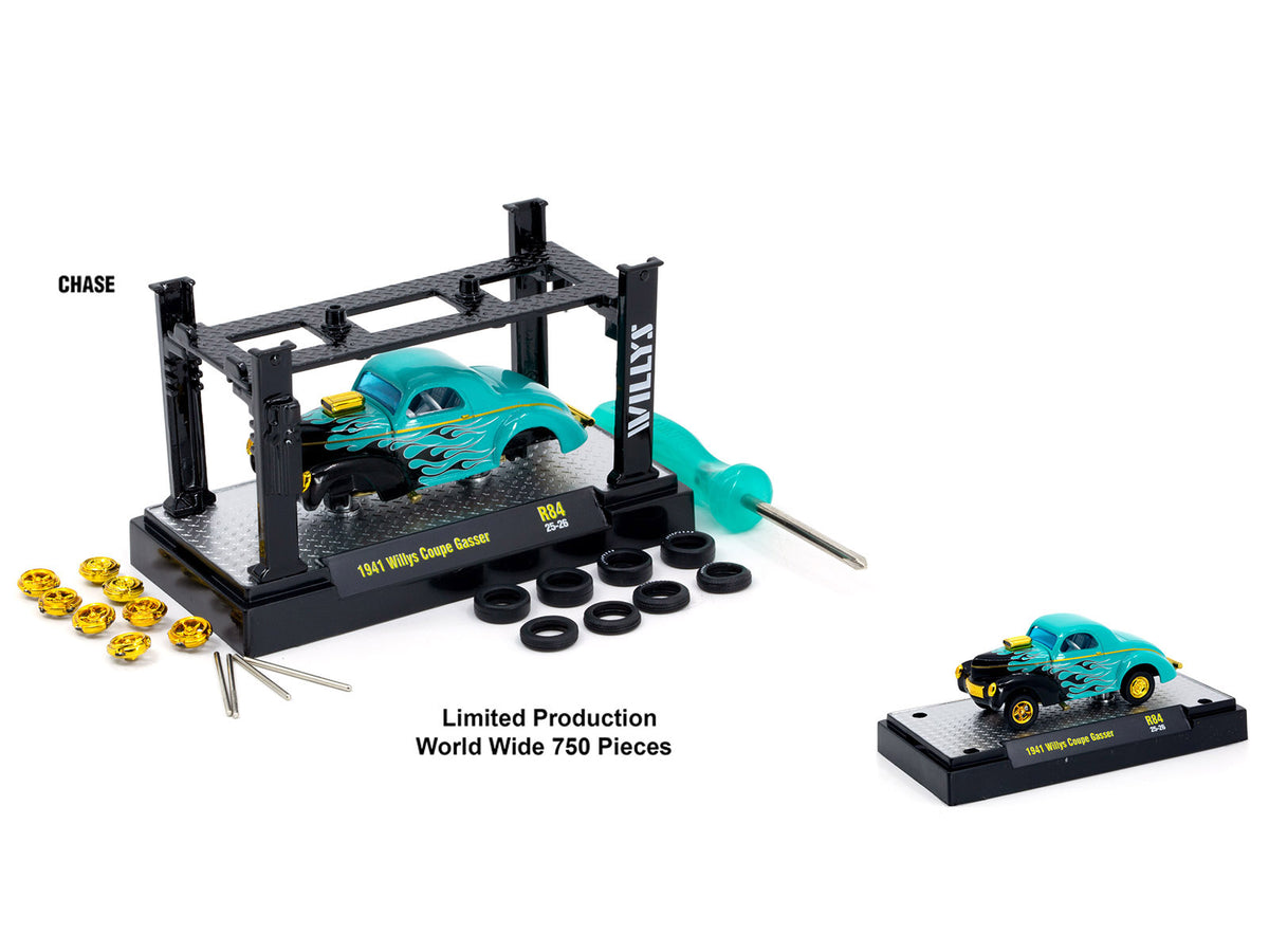 Model Kit 3 piece Car Set Release 84 1/64 Diecast Model Cars by M2 Machines - M2