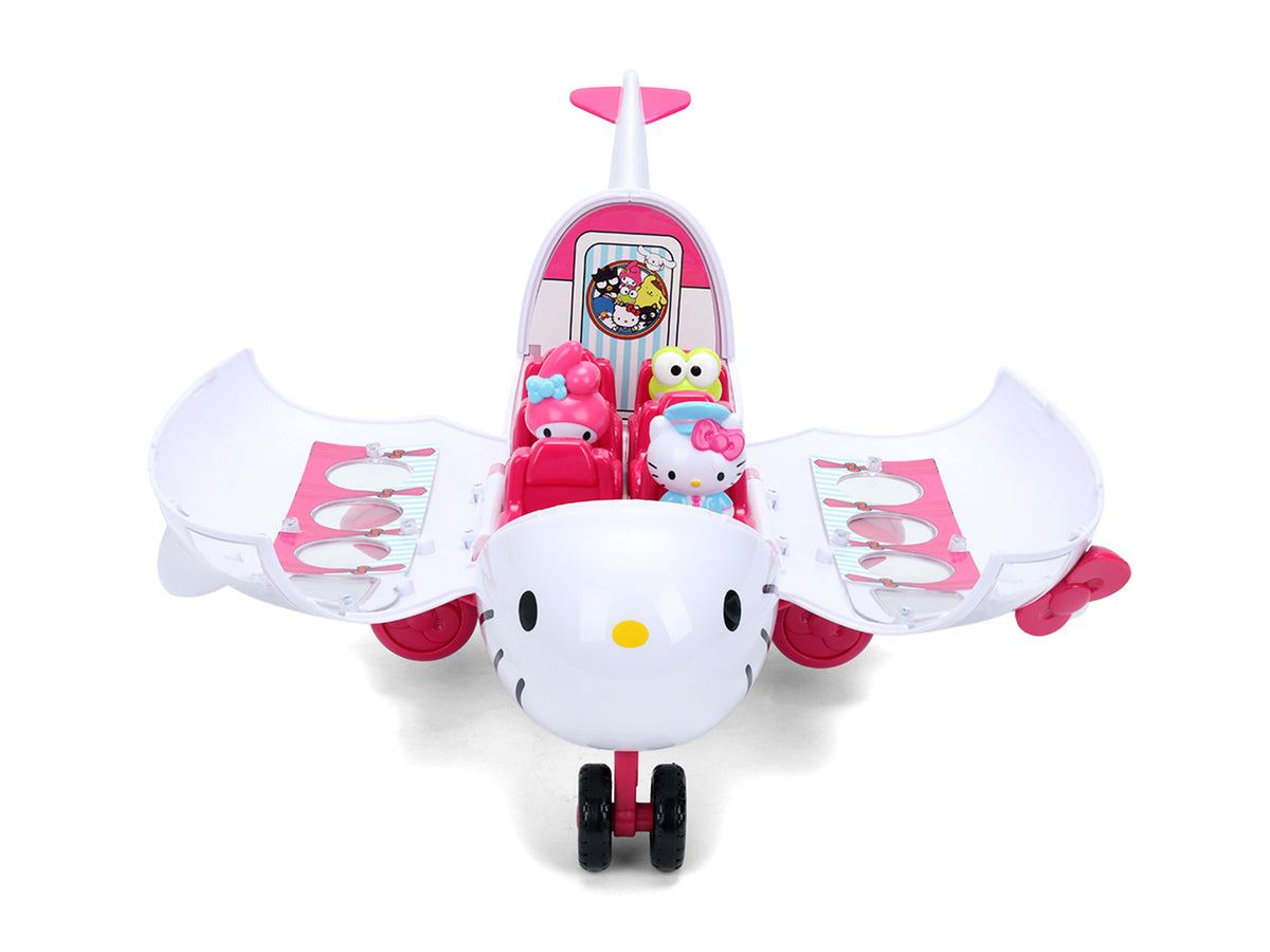 "Hello Kitty and Friends" Airplane Set with 3 Figures Model - Jada