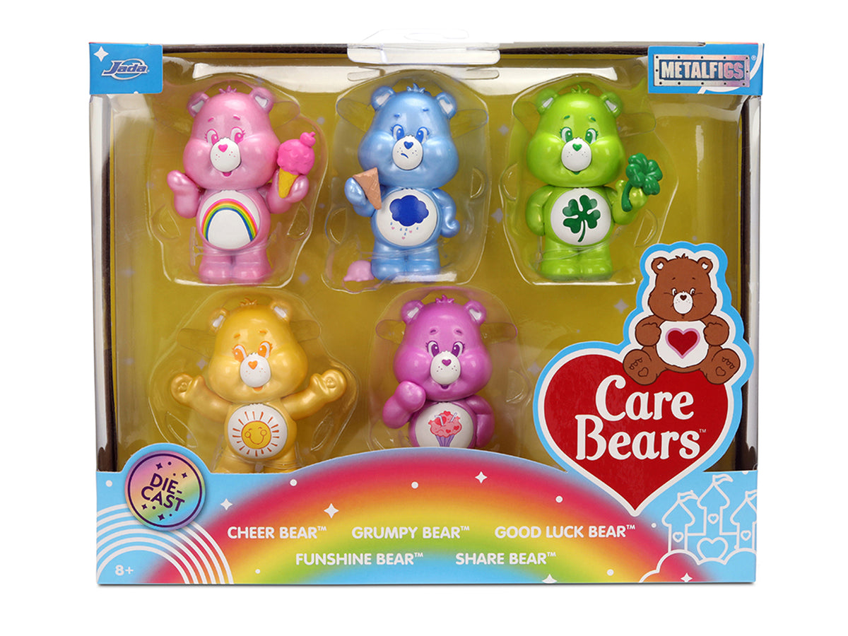 Set of 5 Diecast Figures "Care Bears" "Metalfigs" Series Diecast Models - Jada