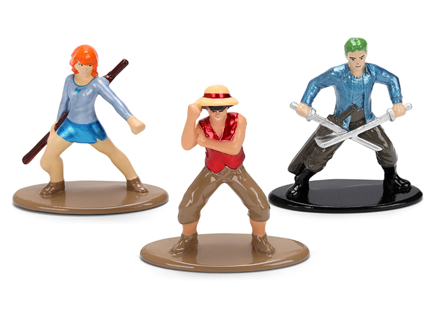 Set of 3 Diecast Figures "One Piece" (2023-Current) TV Series "Nano Metalfigs" Models by Jada <h2>Set Jada</h2> <p>High-quality model car perfect for collectors and enthusiasts. Features detailed inte