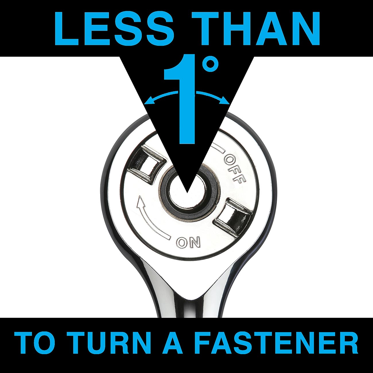 Zero Degree Ultra-Precise Gearless Ratchet 1/4" Drive