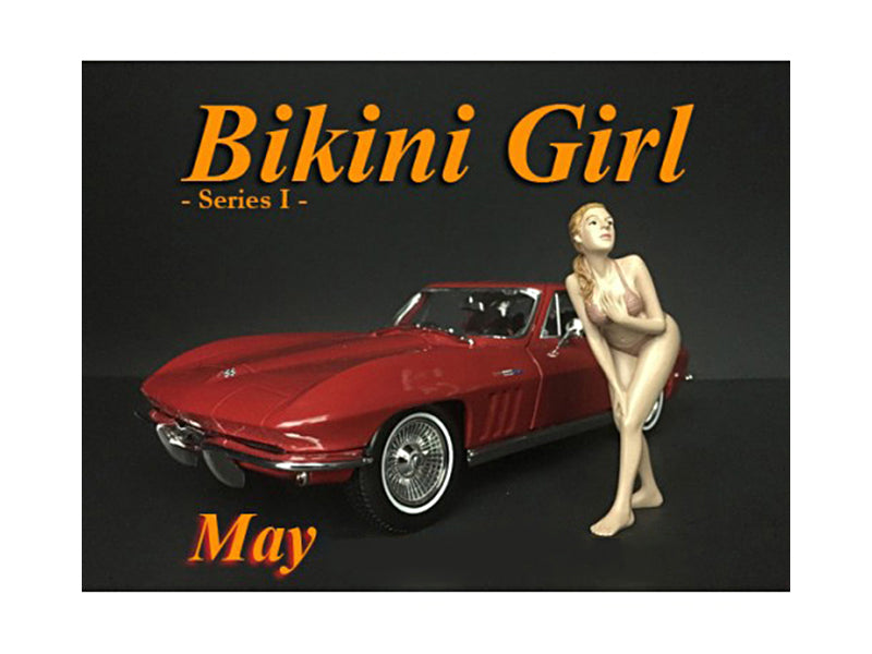 May Bikini Calendar Girl Figure for 1/18 Scale Models - American Diorama