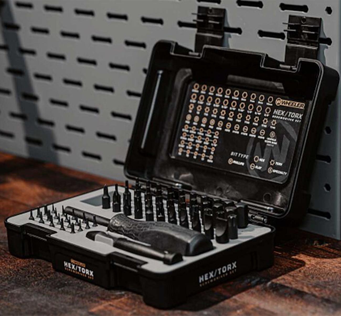 Wheeler Gunsmithing Hex/Torx/Phillip/Flat Screwdriver Bit Set (65 Piece)