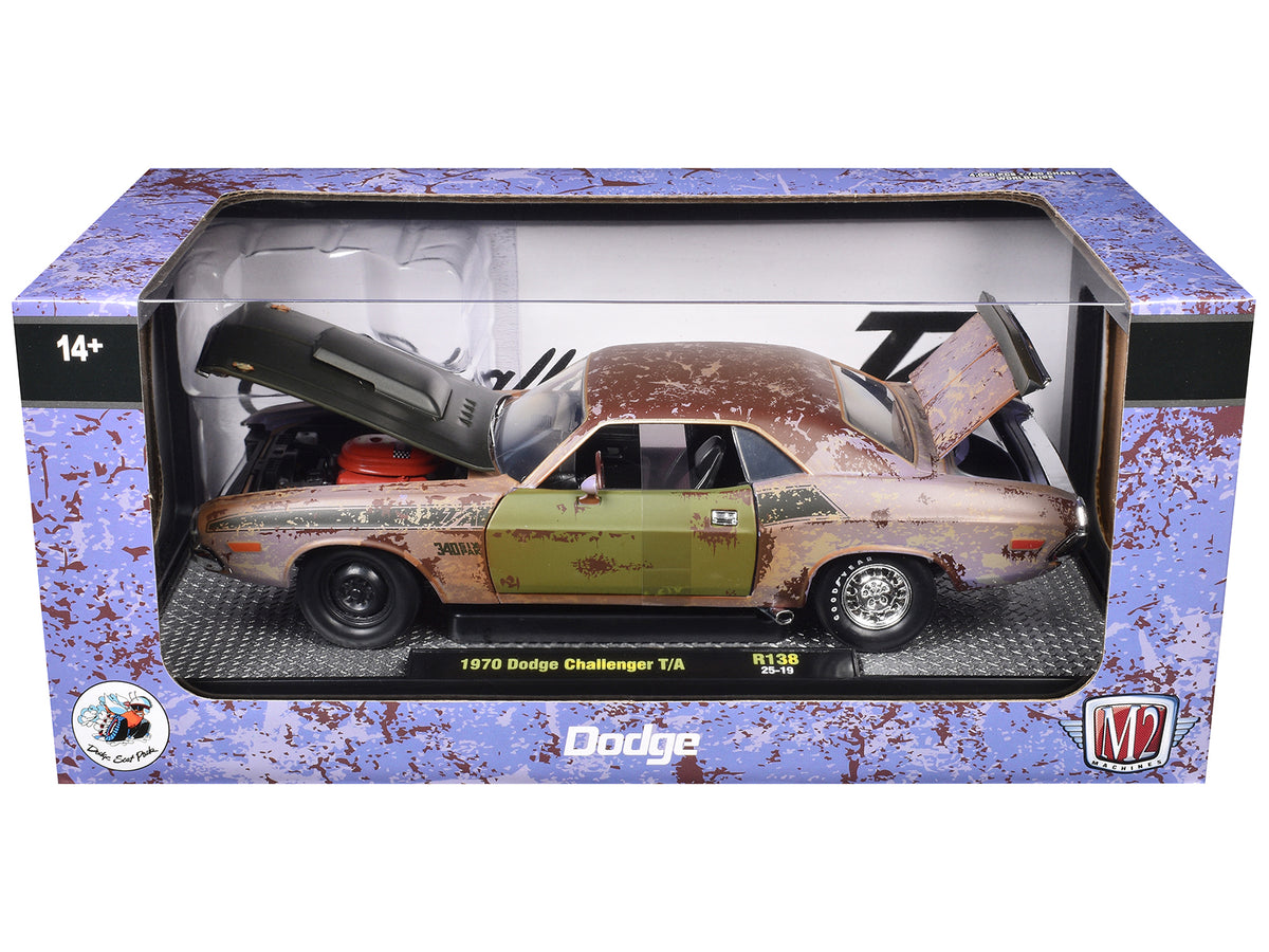 1970 Dodge Challenger T/A Rusted 1/24 Diecast Model Car by M2 Machines - M2