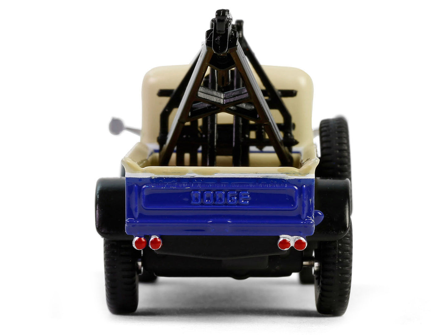 GreenLight 1948 Dodge Power Wagon Wrecker Tow Truck Beige and Blue "Chevron Special Edition" Series 1 1/64 Diecast Model Car by <h2>1948 Greenlight</h2> <p>High-quality perfect for collectors enthusia