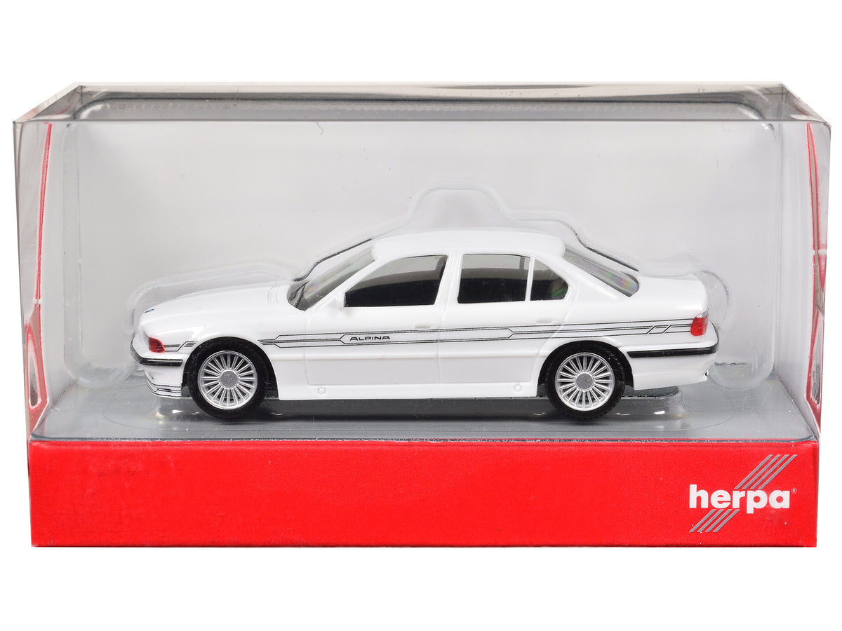 BMW Alpina B12 White 1/87 (HO) Plastic Model by Herpa
