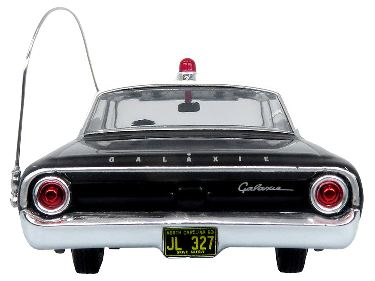 1964 Ford Galaxie 500 Police Car Black & White 1/43 Diecast by Iconic Replicas