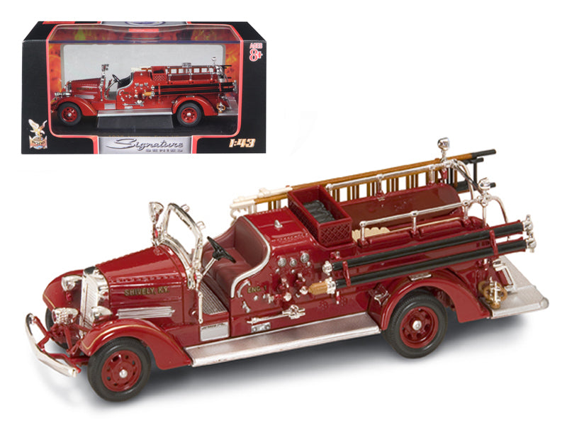 1938 Ahrens Fox VC Fire Engine Red 1/43 Diecast by Road Signature