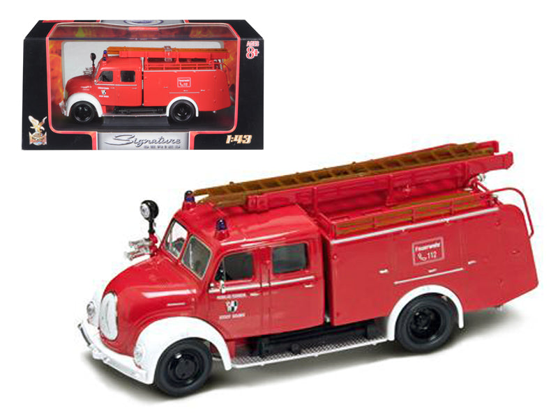 1961 Magirus Deutz Mercur TLF-16 Red/White 1/43 Diecast by Road Signature