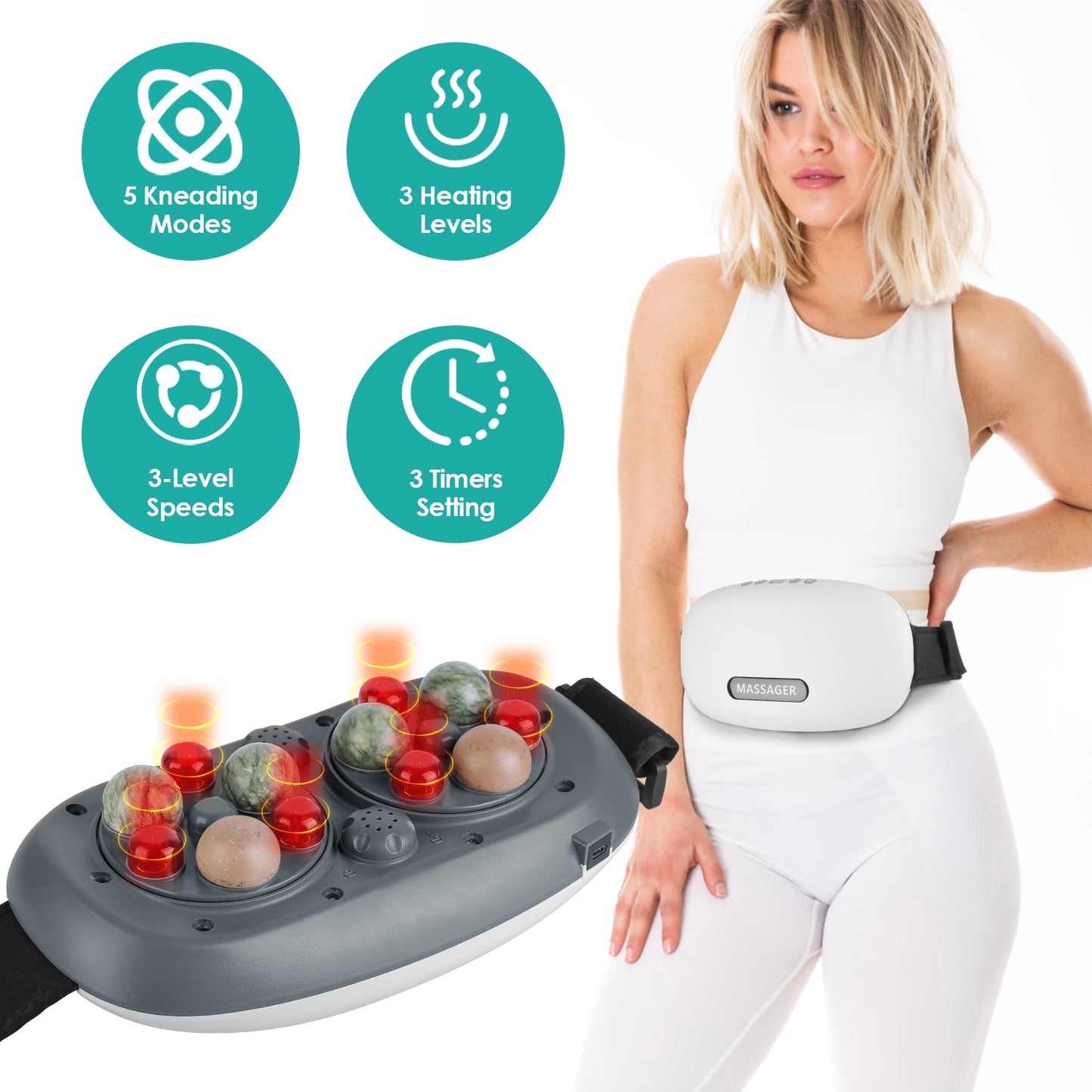 Abdominal Massager Anti Cellulite Remover Machine Electric Stomach Tummy Automa