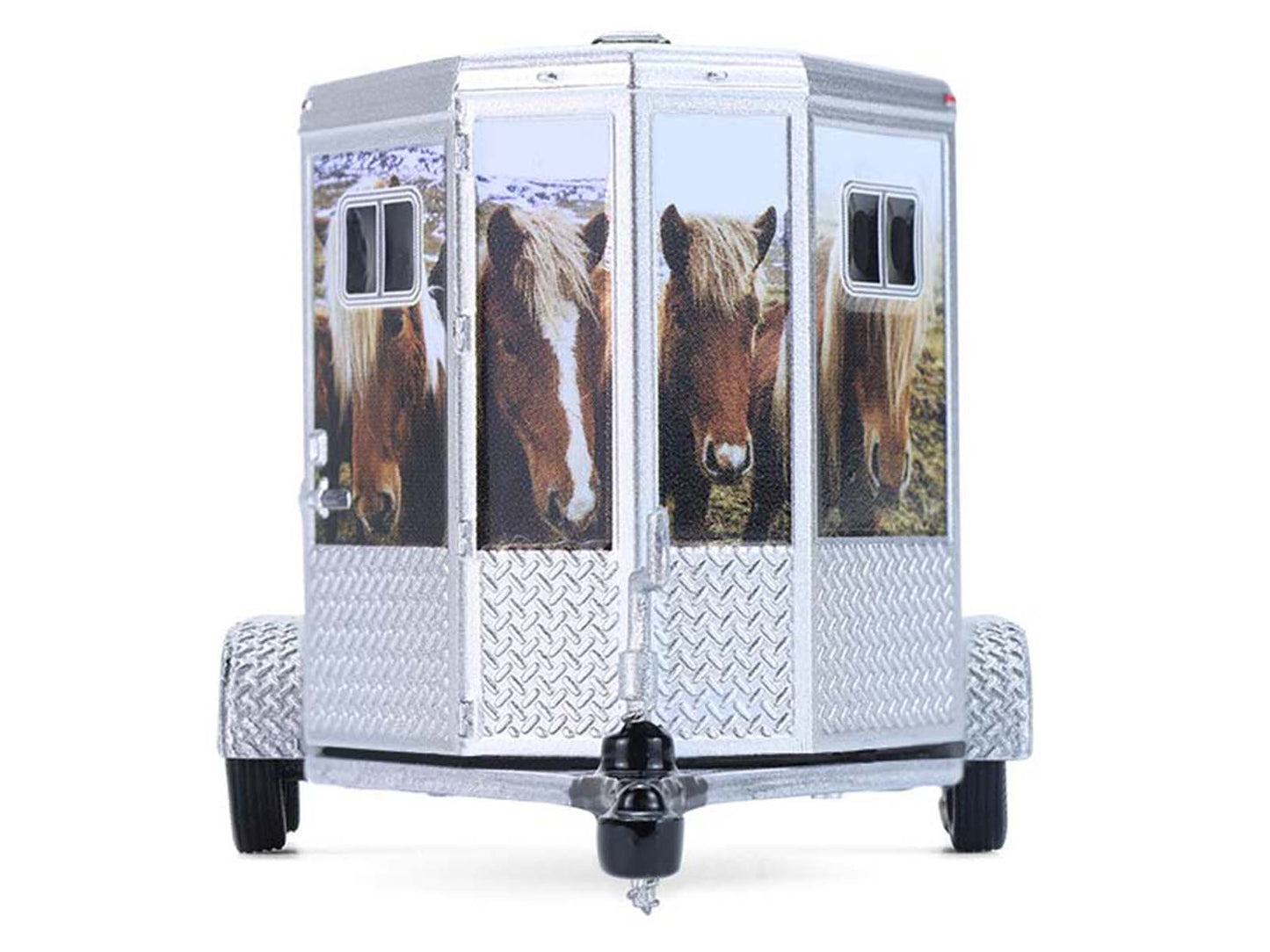 GreenLight Horse Trailer Silver with Custom Wrap "Down on the Farm" Series 11 1/64 Diecast Model by <h2>Horse Greenlight</h2> <p>High-quality car perfect for collectors and enthusiasts. Features detai