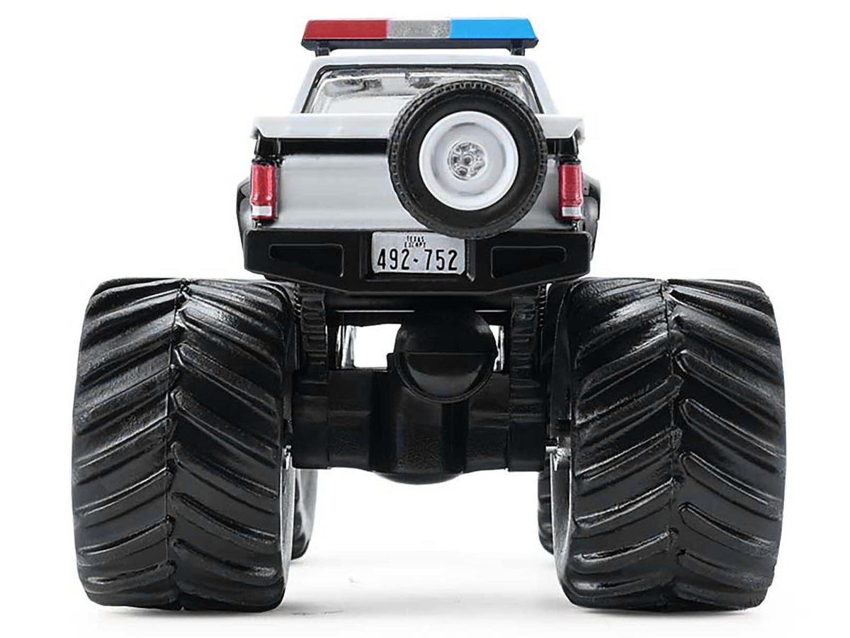1990 GMC S-15 Monster Truck "Texas Department of Public Safety" Black and White "Kings of Crunch - Hot Pursuit" Special Edition 1/64 Diecast Model Car by Greenlight