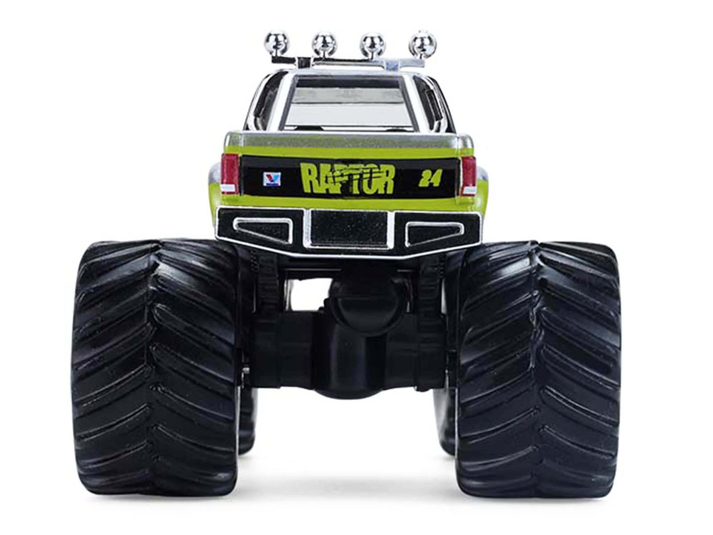 1986 Chevrolet S10 Monster Truck #24 "Raptor" Black and Green with Graphics "Kings of Crunch - Hendrick Motorsports Tribute" Special Edition 1/64 T&y Diecast Model Car by Greenlight