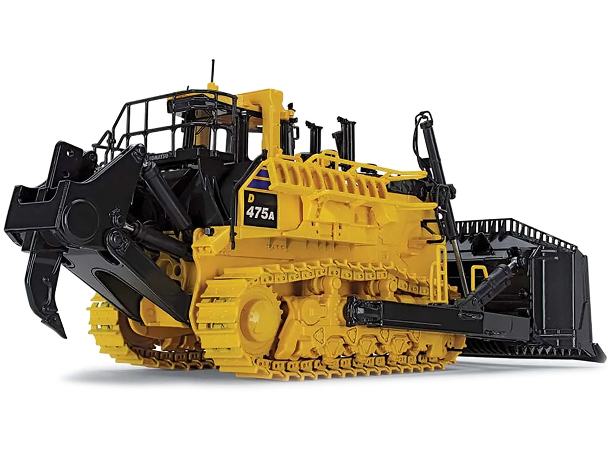 Komatsu D475A-8 Dozer with Ripper Yellow 1/50 Diecast by First Gear
