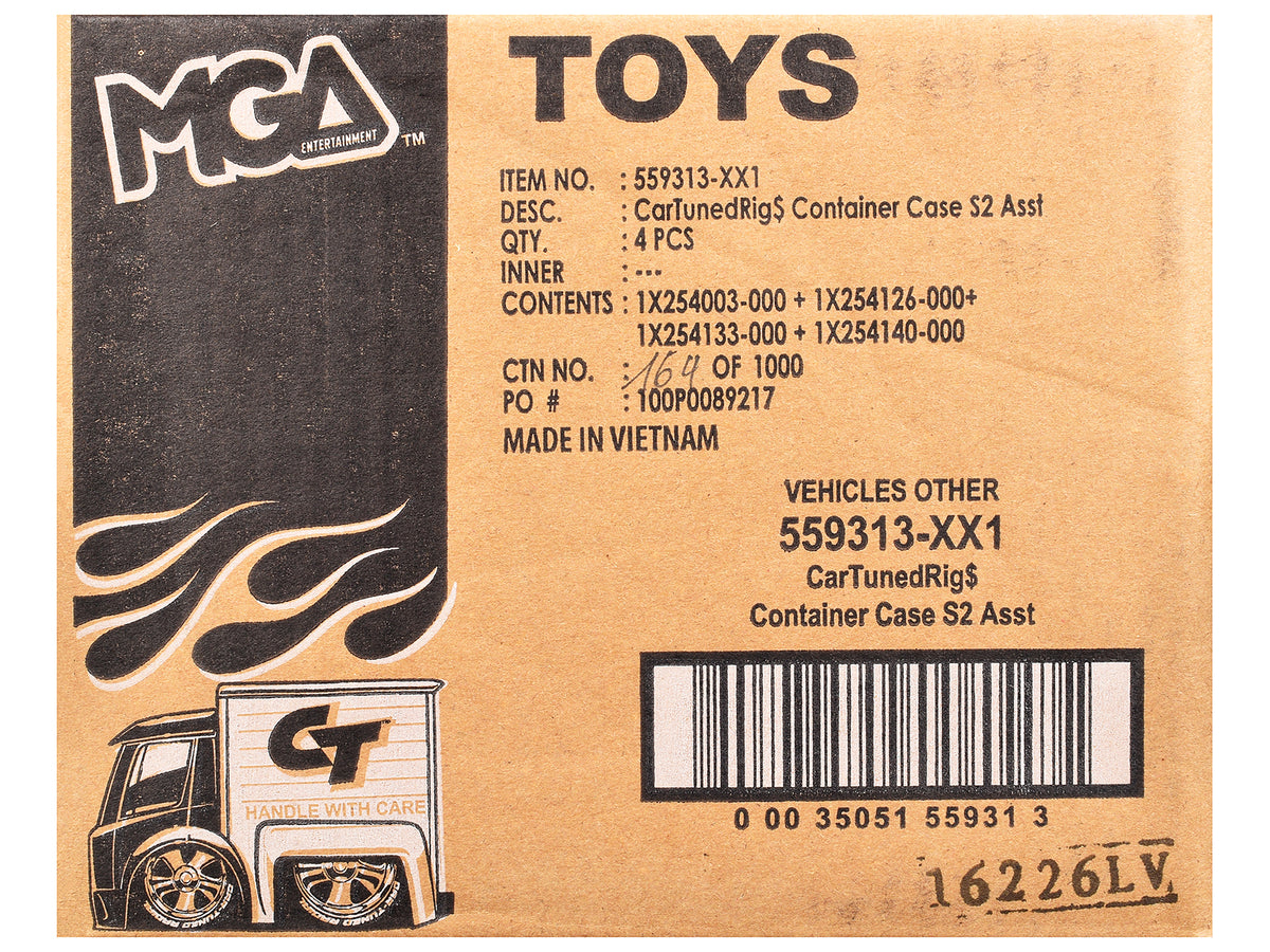 "Rigs" Container Case Series 2 Set of 4 Pieces Diecast Model Cars by CarTuned