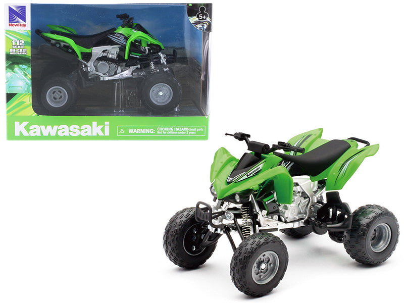 Kawasaki KFX 450R ATV Green 1/12 Motorcycle Model - New Ray