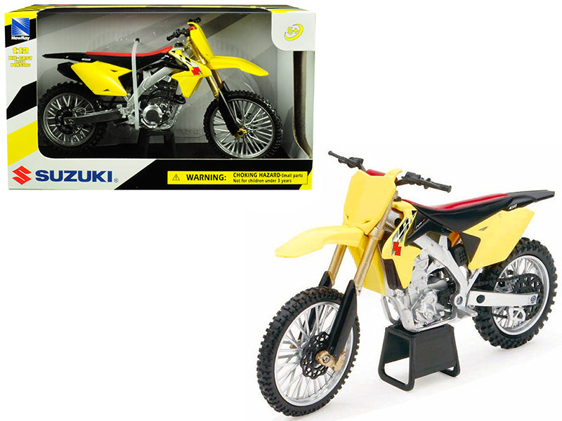 Suzuki RM-Z450 Yellow 1/12 Motorcycle Model - New Ray