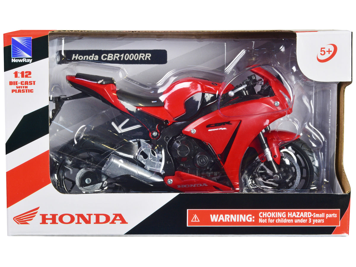 Honda CBR 1000RR Motorcycle Red and Black 1/12 Diecast Model - New Ray