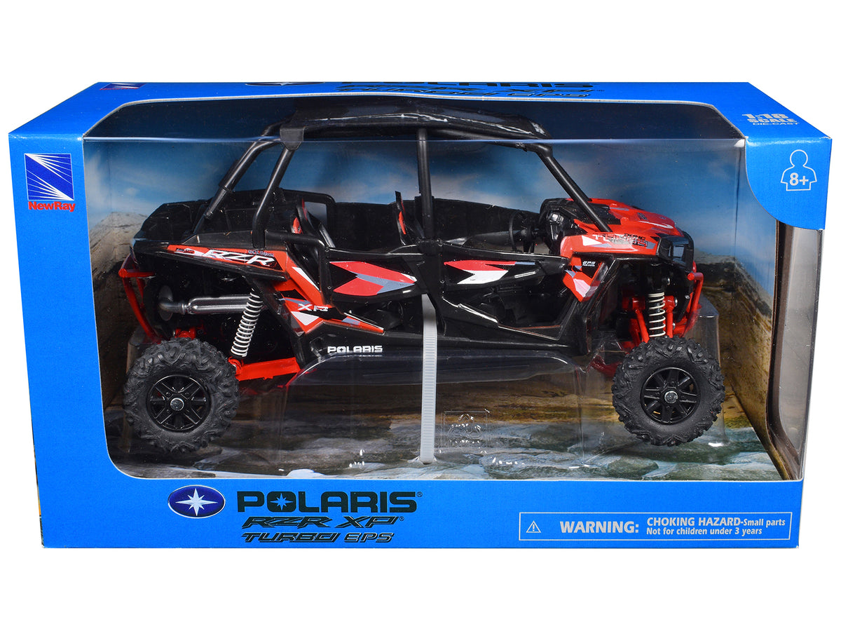 Polaris RZR XP 4 Turbo EPS Sport UTV Orange 1/18 Diecast Model Car - New Ray