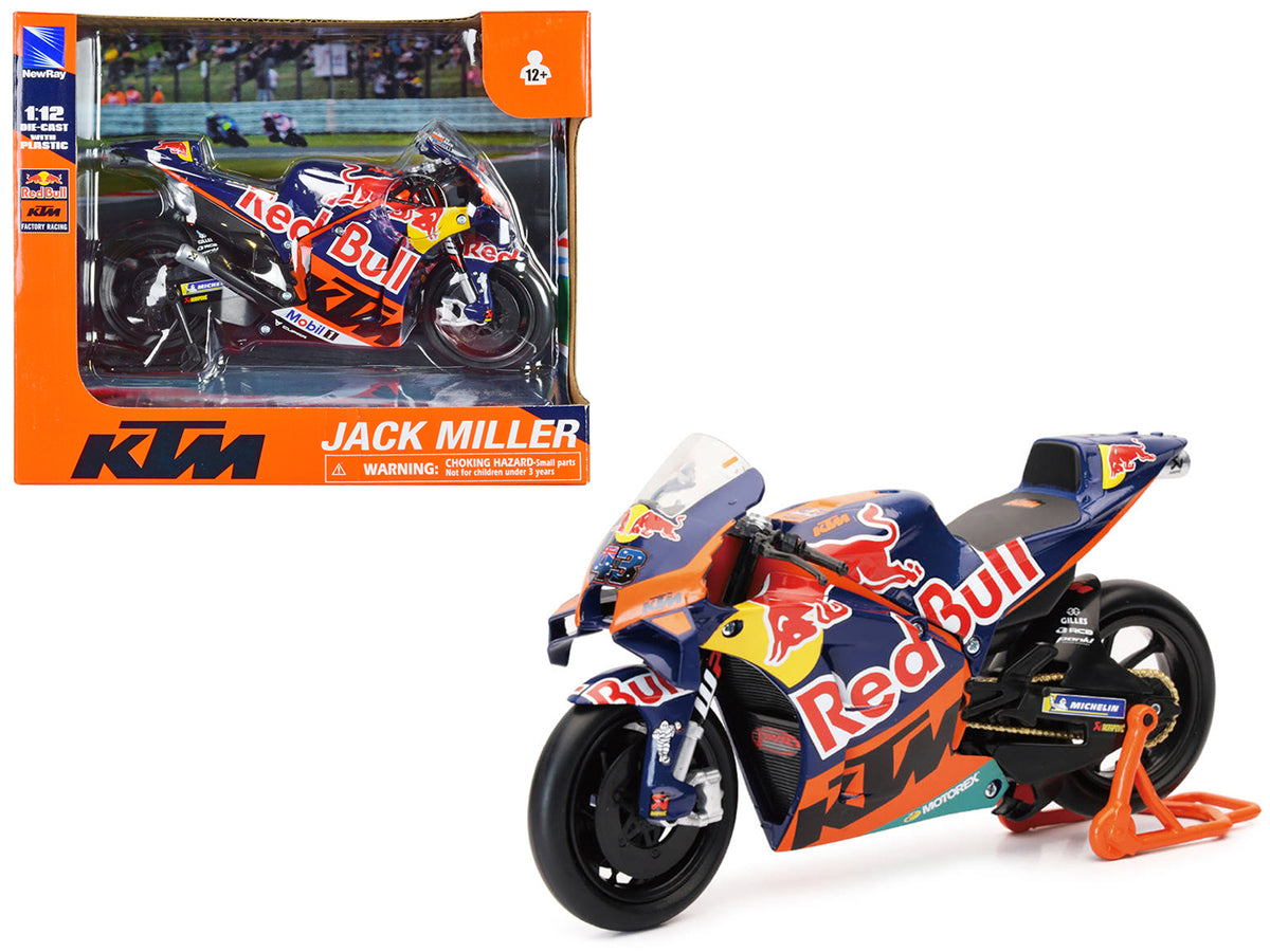 KTM RC16 Motorcycle #43 Jack Miller MotoGP 1/12 Diecast Model Car - New Ray
