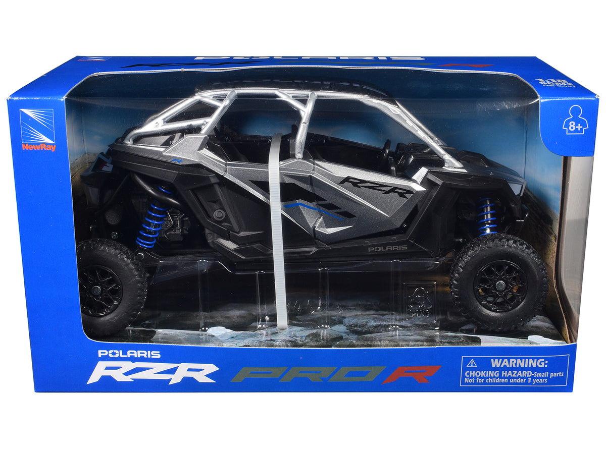 Polaris RZR Pro R UTV Silver Metallic and Black 1/18 Diecast Model - New Ray