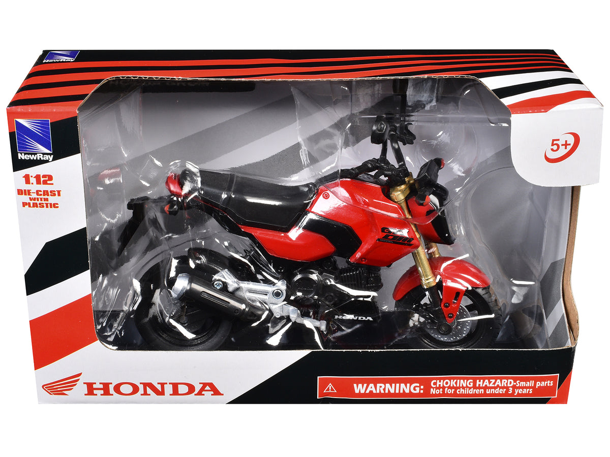 Honda GROM Motorcycle Red 1/12 Diecast Model - New Ray
