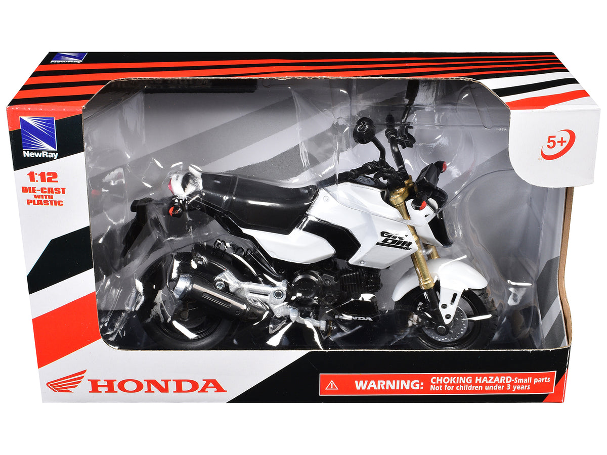 Honda GROM Motorcycle White 1/12 Diecast Model - New Ray