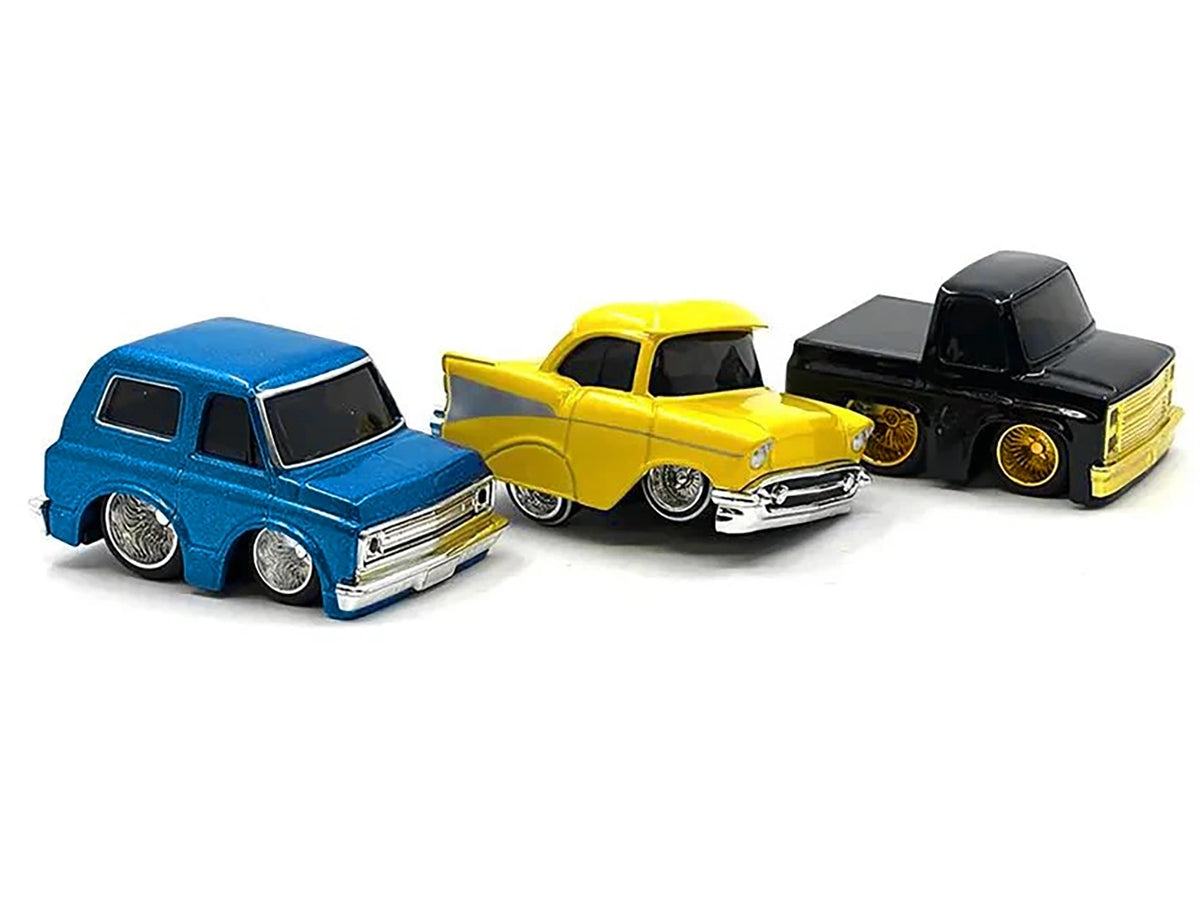 "Lowriders" Series 2 Chevrolet Triple Pack Set of 3 Cars Diecast Cars