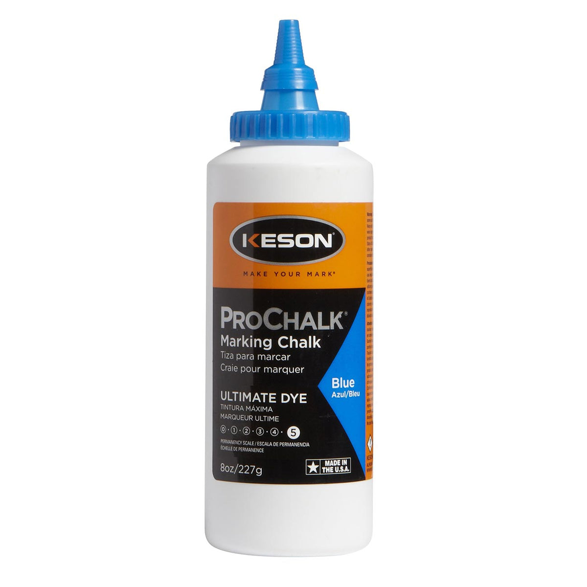 Keson ProChalk Ultimate Permanent Waterproof Chalk Dye (5 oz.) - Blue