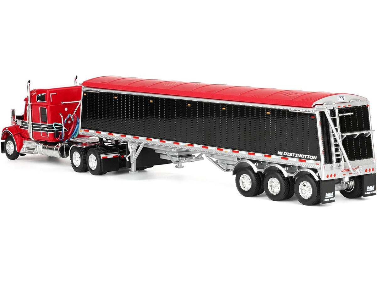 Kenworth W990 76 Mid-Roof Sleeper Lode King Distinction Hopper Trailer & 1/64