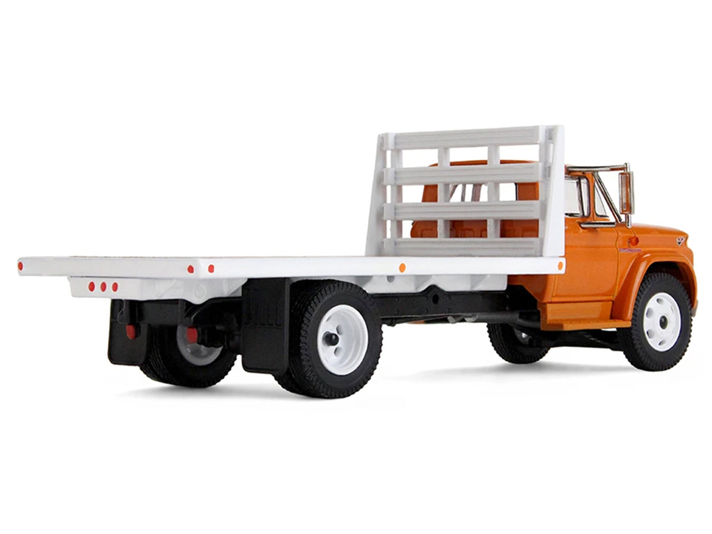 GMC 4000 Flatbed Truck Omaha Orange 1/64 Diecast Model by DCP/First Gear