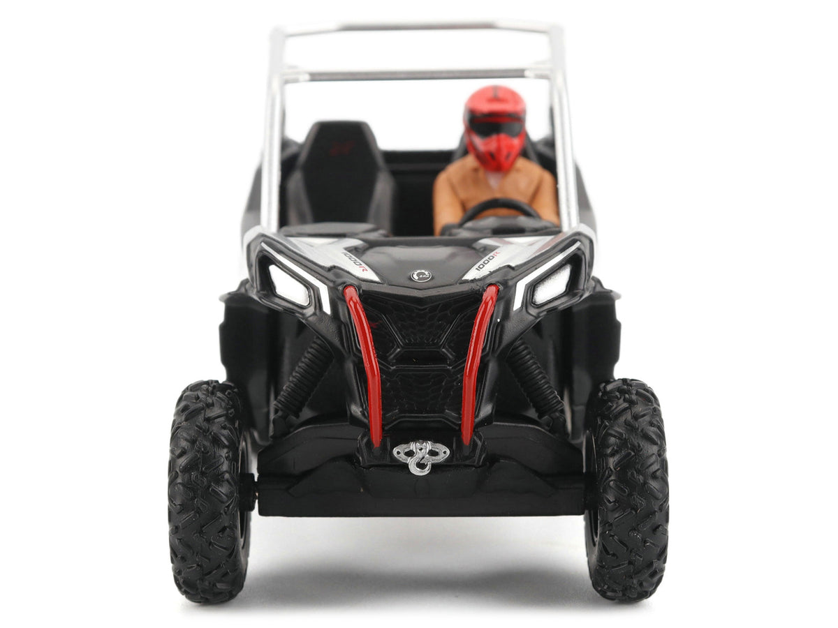 Can-Am Maverick Sport XXC 1000R Silver & Black Driver Figure 1/32 Diecast