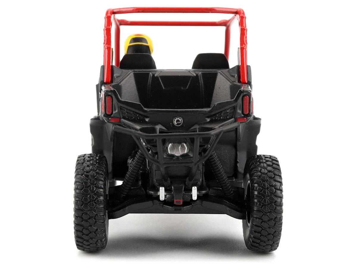 Can-Am Maverick Sport XRC 1000R Red and Gray with Driver Figure 1/32 Diecast