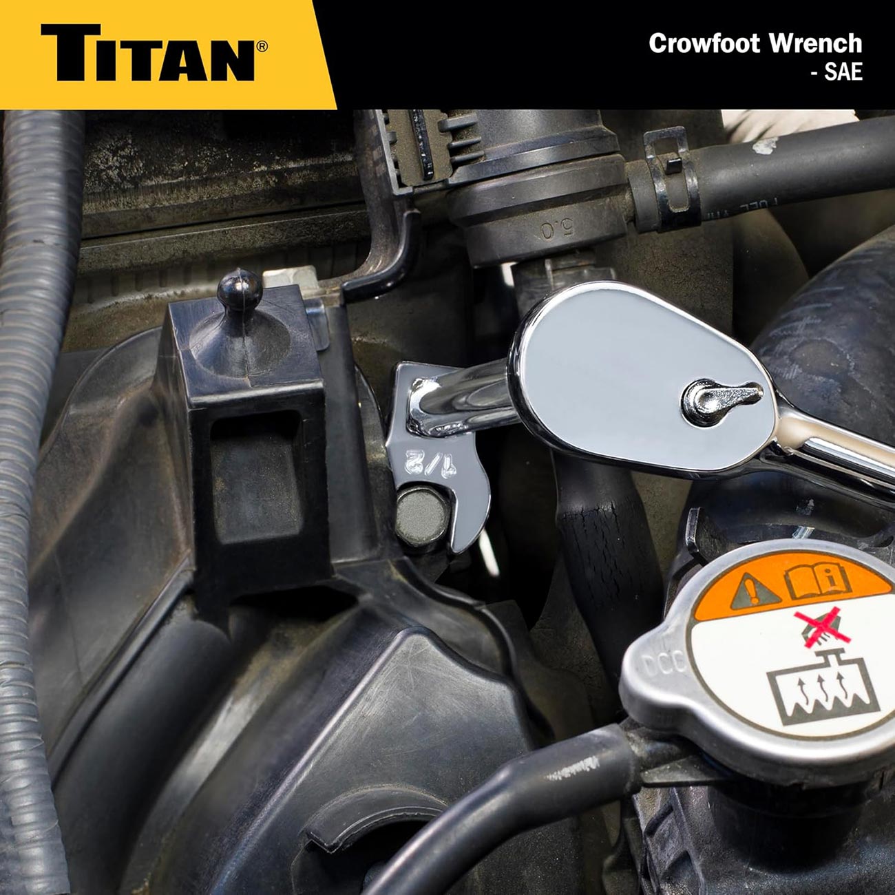 Titan SAE 1/2" Drive C TS rowfoot Wrench: 1-1/4"