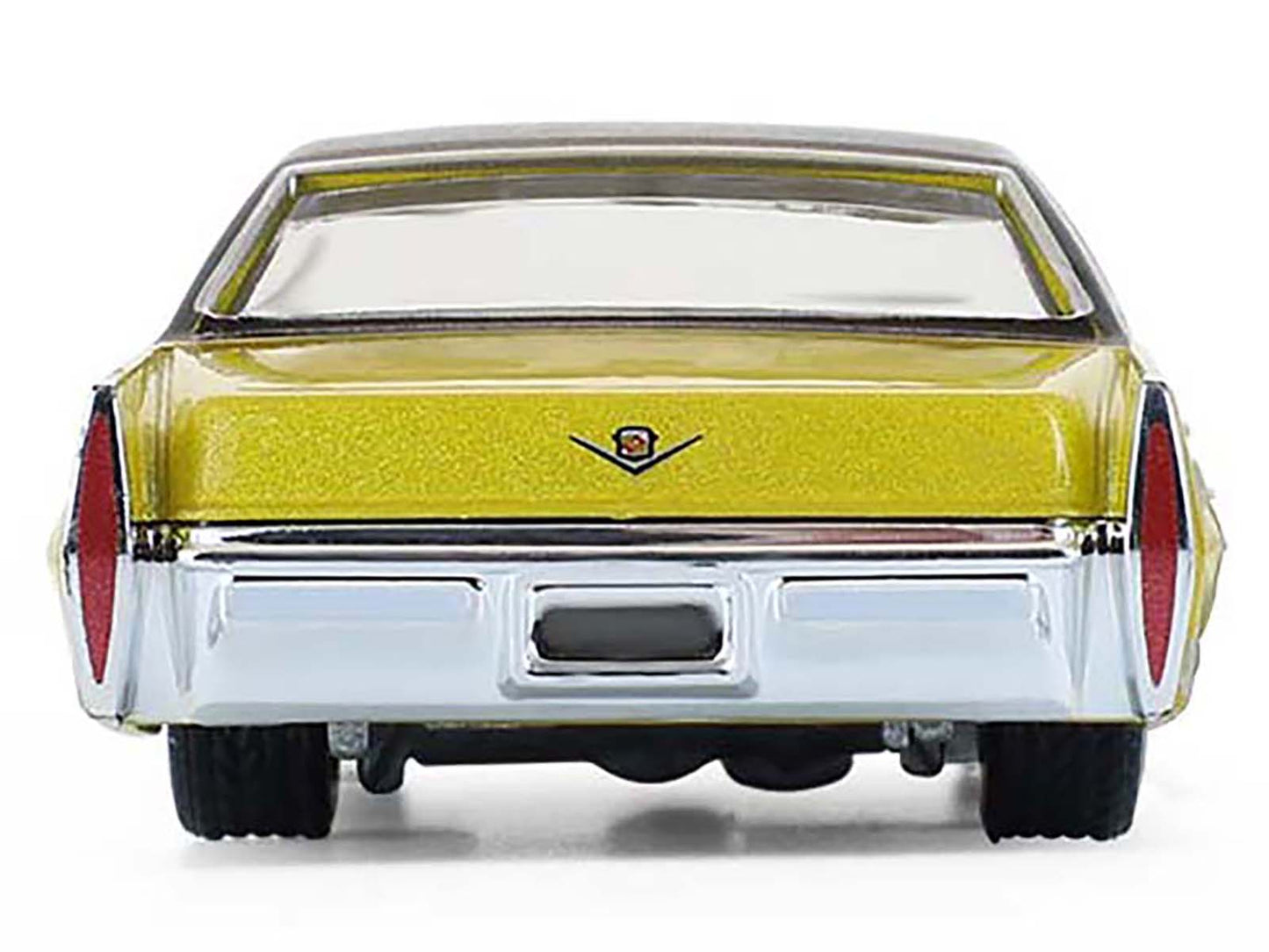 GreenLight 1971 Cadillac Sedan Deville Lowrider Gold Metallic with Black Top "California Lowriders" Series 7 1/64 Diecast Model Car by <h2>1971 Greenlight</h2> <p>High-quality perfect for collectors a