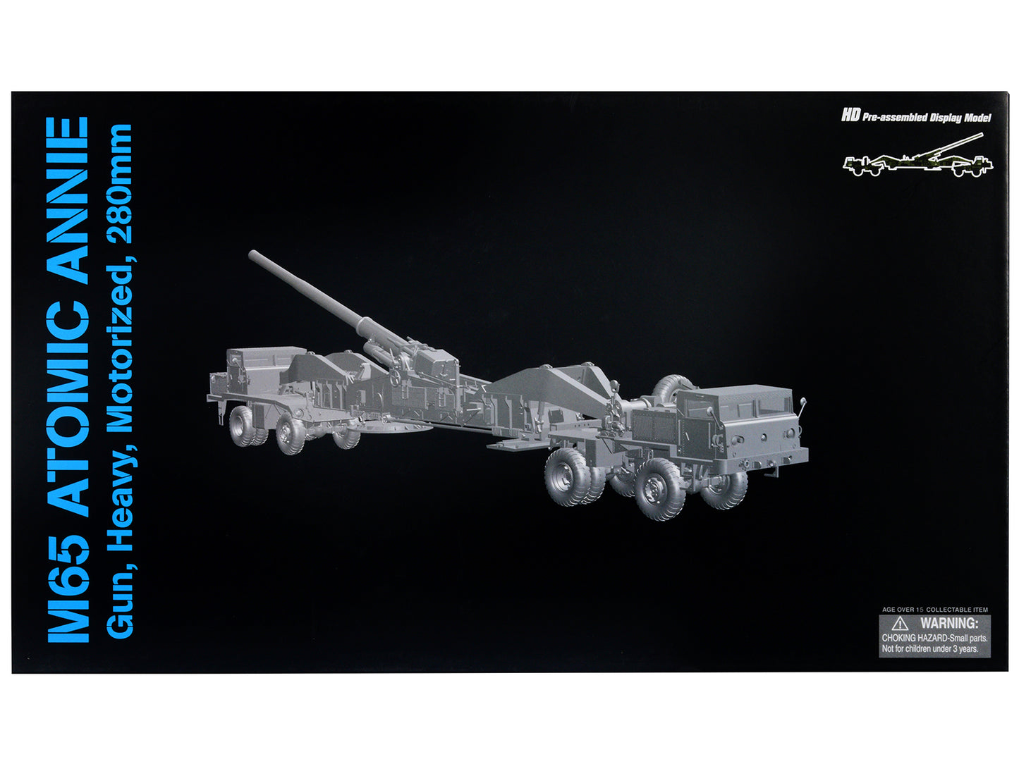 United States M65 Atomic Cannon "Atomic Annie" Artillery Olive Drab "Firing Mode" US Army "NEO Dragon Armor" Series 1/72 Plastic Model by Dragon Models